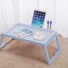 Multifunction Laptop Bed Desk with foldable legs for Home Office – Blue