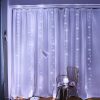 300 LEDs Window Curtain Fairy Lights 8 Modes and Remote Control for Bedroom (300 x 300cm) – Cool White