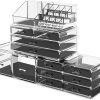 Makeup Cosmetic Organizer Storage with 12 Drawers Display Boxes – Clear