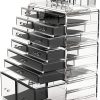 Makeup Cosmetic Organizer Storage with 12 Drawers Display Boxes – Clear