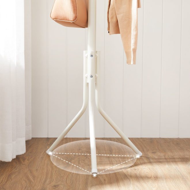 Metal Coat Rack ,White