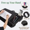 Portable Laptop Desk with Device Ledge, Mouse Pad and Phone Holder for Home Office – 55×35.5 cm, Black