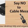 16 Pack Black Cord Organizer Cable Management for Home and Office