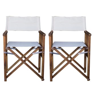 Set of 2 director chairs