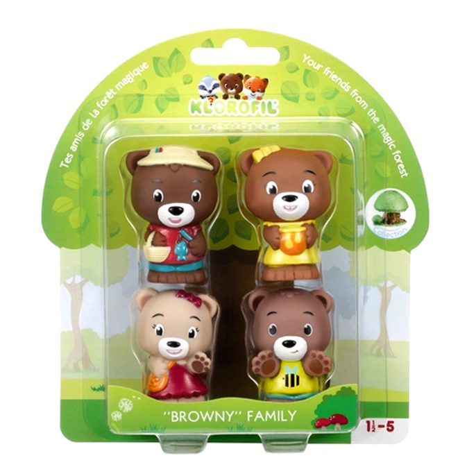 Klorofil Family Set of 4 – The Magic Tree House Series – Browny Bear Family