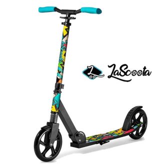 Lascoota Pulse Kick Push Commuter Scooter Teen Adult Graphic