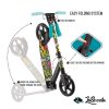 Lascoota Pulse Kick Push Commuter Scooter Teen Adult Graphic – Black