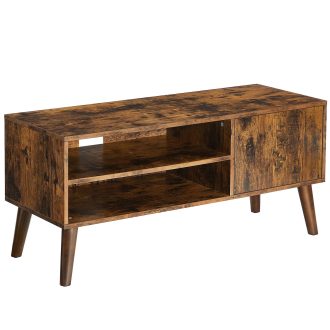 Cabarita Wooden Look TV Console Stand With Storage Shelf & Cupboard