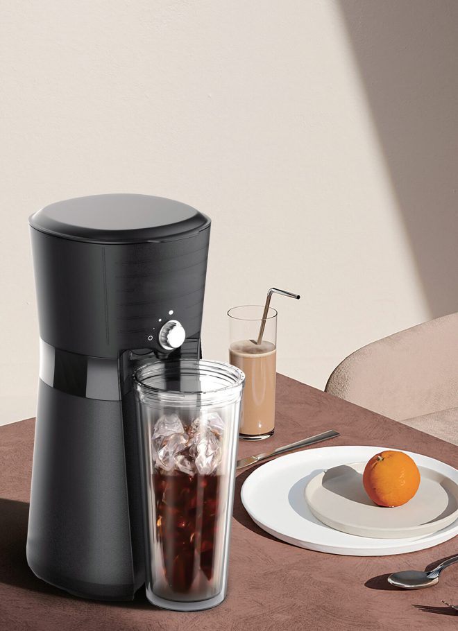 Digital Iced Coffee Maker w/ 10oz, Reusable Cup & Straw Included