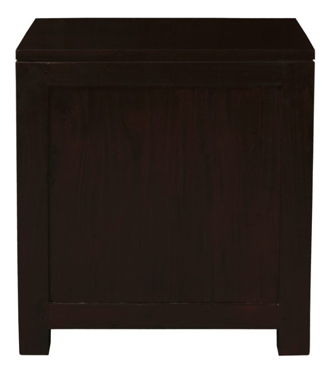 Amsterdam 2 Drawer Bedside Table (Chocolate)