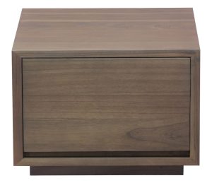 Oscar 1 Drawer Low Bedside Table (Latte)