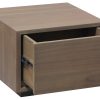 Oscar 1 Drawer Low Bedside Table (Latte)