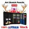 72pcs Professional Drawing Artist Kit Set Pencils and Sketch Charcoal Art Tools