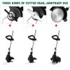 3in1 Cordless Grass Trimmer Grass Lawn Brush Cutter Whipper Snipper with 1 Battery