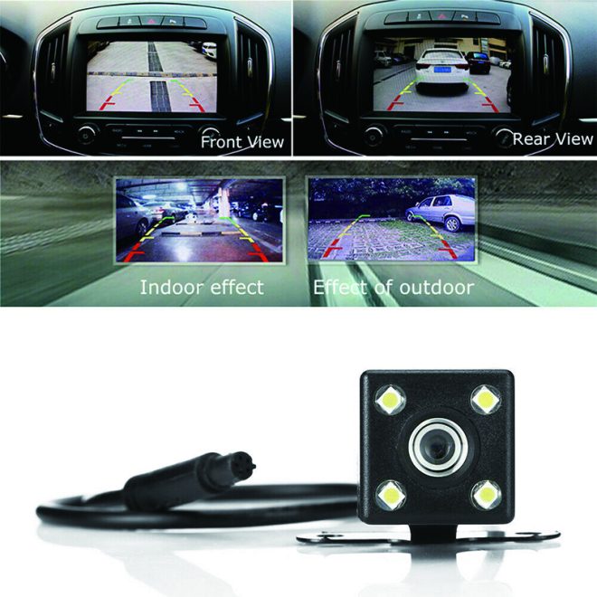 1080P Rear View Reversing Mirror 4.3” Front And Rear DVR Car Dash Camera Dual Lens