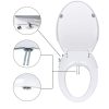 Non Electric Bidet Toilet Seat Cover Bathroom Dual Nozzle Spray Water Wash – D Shape