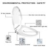 Non Electric Bidet Toilet Seat Cover Bathroom Dual Nozzle Spray Water Wash – D Shape