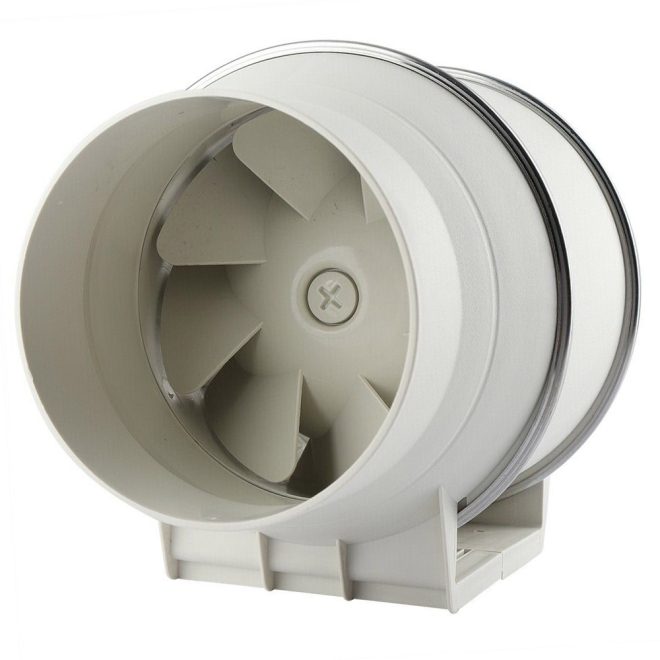 Silent Extractor Fan Duct Hydroponic Inline Exhaust Vent Industrial – 4″ Inch