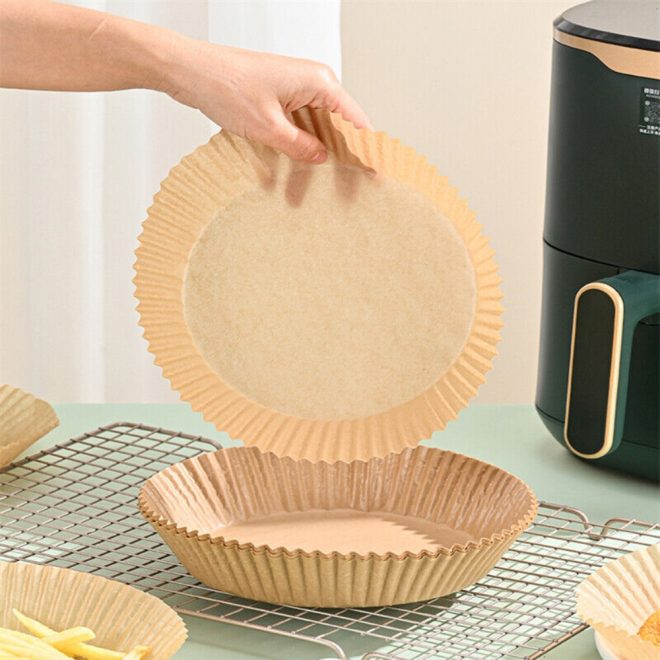 Air Fryer Disposable Paper Liner Set Non-Stick Pan Parchment Baking Paper – 100