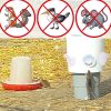 Chicken Feeder Poultry Feeder DIY Port PVC Gravity Fed Chicken Feeder – 6 Port