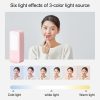 LED Portable Phone Holder Stand Wireless Remote Dimmable Selfie Fill Light Lamp – Pink