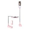 LED Portable Phone Holder Stand Wireless Remote Dimmable Selfie Fill Light Lamp – Pink