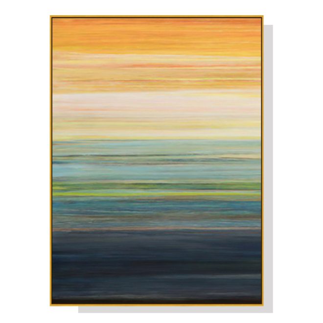 The Magic Hour I Gold Frame Canvas Wall Art – 50×70 cm