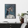 Wall Art 100cmx150cm Head Of A Woman By Pablo Picasso Black Frame Canvas