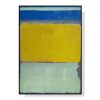 Blue Yellow Green By Mark Rothko Black Frame Canvas Wall Art – 50×70 cm