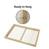 Beige and Sage Green 2 Sets Gold Frame Canvas Wall Art – 50×70 cm