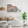 90cmx135cm Italy Cinque Terre Wood Frame Canvas Wall Art