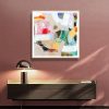 40cmx40cm Changed My Mind IV by Aleah Koury Gold Frame Canvas Wall Art