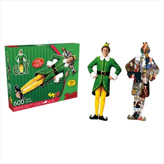 Elf Buddy & Collage Double Sided 600 Piece Puzzle