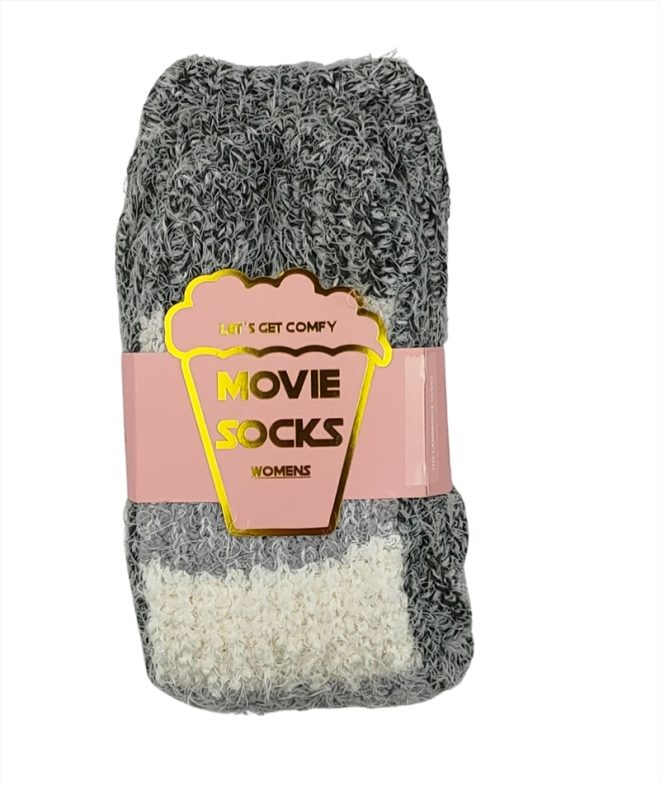 Grey And White Top – Movie Socks