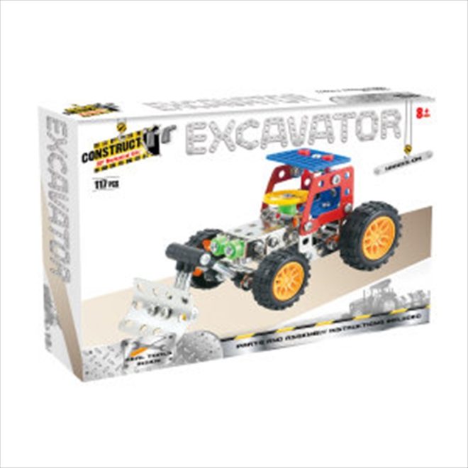 Construct-It! – Excavator 117-Piece Metal Building Set