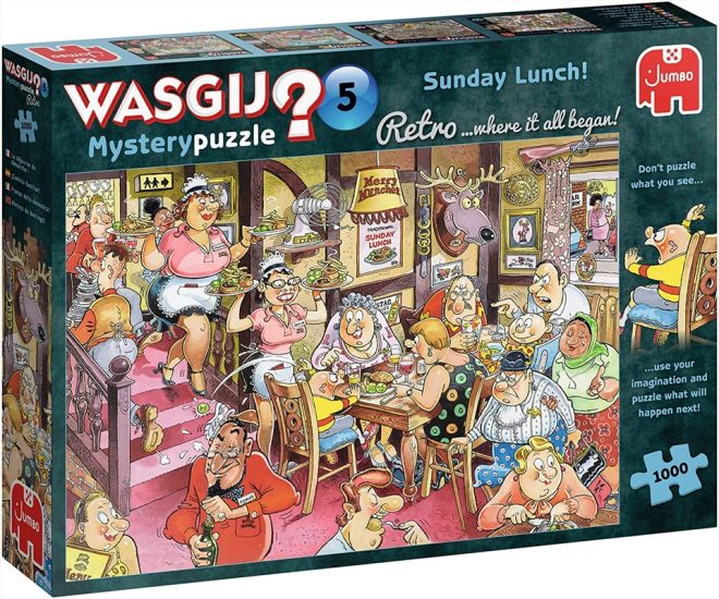 Wasgij Jumbo Retro Mystery 5 – Sunday Lunch! – 1000 pieces