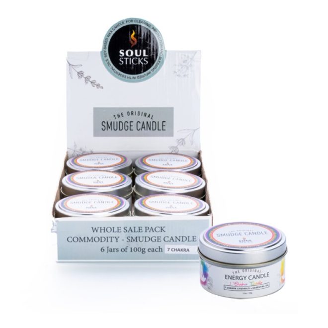 Soul Sticks Smudge Candle (PRICE IS FOR ONE ITEM) – 7 Chakra