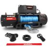 X-BULL 12000LB Electric Winch 12V synthetic rope 4WD with Recovery Tracks Gen3.0 Black