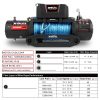 X-BULL 4×4 Electric Winch 12V 12000LBS synthetic rope 4WD Car with winch mounting plate