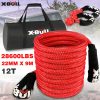 X-BULL Kinetic Rope Snatch Strap Recovery Kit Dyneema Tow Winch – 22×9 mm