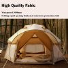 Large Space Luxury Frog Hexagonal Tent 5-8 Person Double Layer – Green