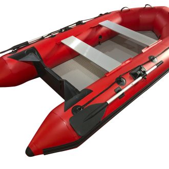 3m Inflatable Dinghy Boat Tender Pontoon Rescue- Red