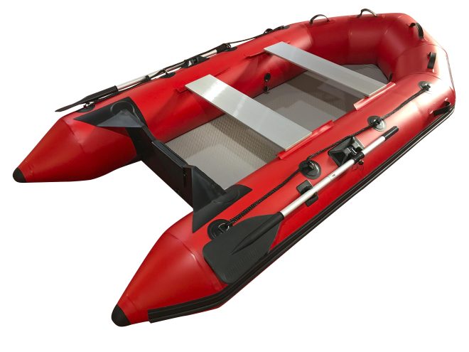 3m Inflatable Dinghy Boat Tender Pontoon Rescue- Red