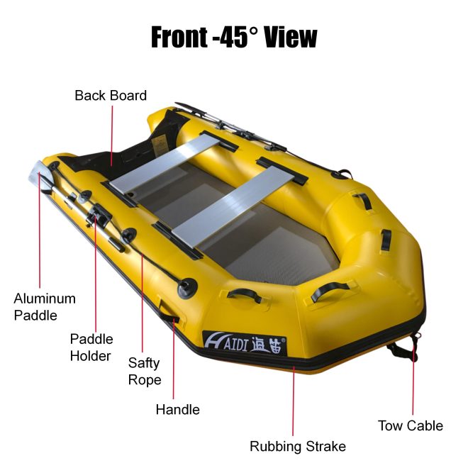 3.6m Inflatable Dinghy Boat Tender Pontoon Rescue- Yellow