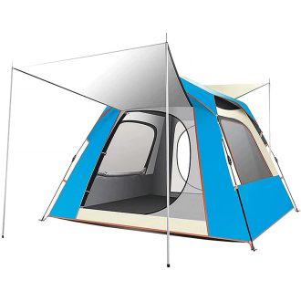 Instant Pop Up Tent For Hiking 2/3/4 Person Camping Tents, Waterproof Windproof Family Tent With Top Rainfly, Easy Set Up, Portable With Carry Bag, Wi