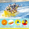 Inflatable Boat Tube 3-Person Towable Tube For Boating  Banana Float