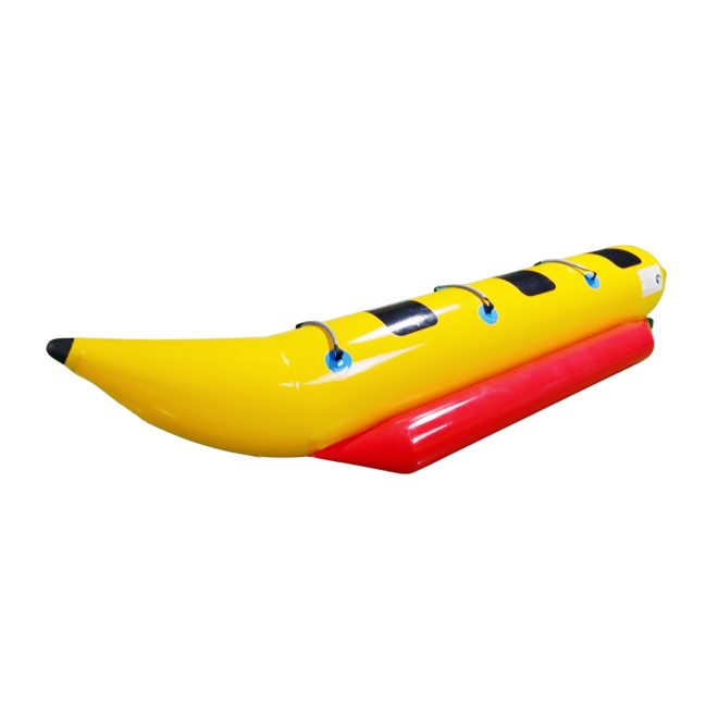 Inflatable Boat Tube 3-Person Towable Tube For Boating  Banana Float