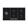 Gas Glass Cooktop 90cm Black