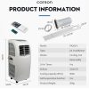 CARSON Portable Air Conditioner Mobile Fan Cooler Cooling Dehumidifier 9000BTU