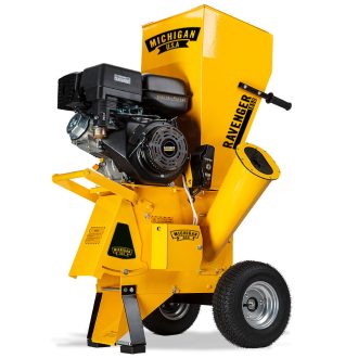 MICHIGAN 18HP Petrol Wood Chipper Commercial 420cc Mulcher Garden Tree Grinder